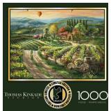 NEW Buffalo Games Interlocking Jigsaw Puzzle, 1000 pc. - Thomas Kinkade Studios - Valley  Vineyard