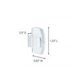 NEW Command Outdoor Light Clips with Water-Resistant Strips, 36 Hooks per Pack