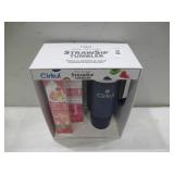 NEW Cirkul 40oz Raindrop Tumbler Starter Kit + 4 Flavor Cartridges - Midnight Blue
