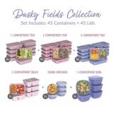 Bentgo Prep 90-Piece Food Storage Set - Dusky Fields