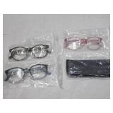 Design Optics by Foster Grant Classic Plastic Reading Glasses, 3-pack +2.50 Lens Power