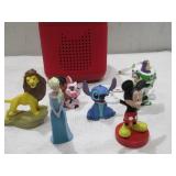 Tonies Disney Toniebox 2 Bundle with 6 Tonies Sunset Red