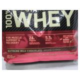 NEW Optimum Nutrition, Gold Standard 100% Whey Protein Powder, Extreme Milk Chocolate, 5.64 lbs. BB 4/27