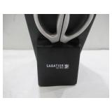 USED Sabatier Self-Sharpening Edgekeeper 10 Piece Forged German Steel Knife Set