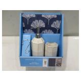 NEW Draper James 15-Piece Bath Set - Navy