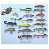 Huge MUSKY and WALLEYE Fishing Collection - Thorne Bros Custom Rods, Reels, Tons of Lures, Tackle Boxes, Fishing Gear, Maps, Fish Finders, Other Tackle and Accessories