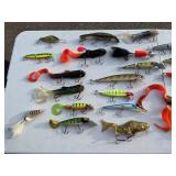 Huge MUSKY and WALLEYE Fishing Collection - Thorne Bros Custom Rods, Reels, Tons of Lures, Tackle Boxes, Fishing Gear, Maps, Fish Finders, Other Tackle and Accessories