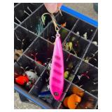 Huge MUSKY and WALLEYE Fishing Collection - Thorne Bros Custom Rods, Reels, Tons of Lures, Tackle Boxes, Fishing Gear, Maps, Fish Finders, Other Tackle and Accessories