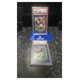 2023 Donruss Optic Will Levis purple shock psa 10/2023 Donruss Optic Aldan O'Connell Blue 082/199 psa 10