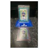 2025 Donruss Riley Leonard  Green Auto/2025 Panini Donruss - RatedRookie Riley Leonard #341 OptRed Pandora Prizm