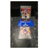 2024 Rookie and Stars Caleb Williams Stellar Rookies Red Lazer/ 2025 Donruss Bomb Squad Rome Odunze