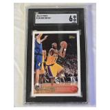 Kobe Bryant Rookie 1996-97 Topps #138 SGC Graded 6 - Los Angeles Lakers Basketball Card Kobe Bryant Rookie 1996-97 Topps #138 SGC Graded 6 - Los Angeles Lakers Basketball Card