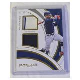 Byron Buxton 2022 Panini Immaculate Collection Dual Relic #IMD-BB and Numbered 33/99 - Minnesota Baseball Card Byron Buxton 2022 Panini Immaculate Collection Dual Relic #IMD-BB and Numbered 33/99 - Minnesota Baseball Card