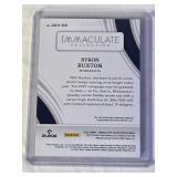 Byron Buxton 2022 Panini Immaculate Collection Dual Relic #IMD-BB and Numbered 33/99 - Minnesota Baseball Card Byron Buxton 2022 Panini Immaculate Collection Dual Relic #IMD-BB and Numbered 33/99 - Minnesota Baseball Card