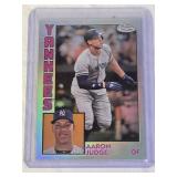Aaron Judge 2019 Topps Chrome Refractor #84TC-1 - New York Yankees Baseball Card Aaron Judge 2019 Topps Chrome Refractor #84TC-1 - New York Yankees Baseball Card