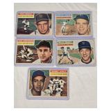 Lot of 5 Vintage Baseball Cards Featuring Harvey Kuenn, Billy Hoeft, Bobby Avila, Don Liddle, and Wes Westrum from 1956 Topps Lot of 5 Vintage Baseball Cards Featuring Harvey Kuenn, Billy Hoeft, Bobby Avila, Don Liddle, and Wes Westrum from 1956 Topps