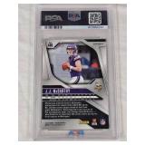 J.J. McCarthy Rookie 2024 Panini Prizm Disco Prizm #400 PSA Graded 8 - Minnesota Vikings Football Card J.J. McCarthy Rookie 2024 Panini Prizm Disco Prizm #400 PSA Graded 8 - Minnesota Vikings Football Card
