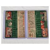 Lot of 2 Vintatge 1954 Topps Baseball Cards Featuring Billy Hunter and Johnny Lindell Lot of 2 Vintatge 1954 Topps Baseball Cards Featuring Billy Hunter and Johnny Lindell