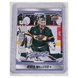 Jesper Wallstedt Rookie 2024-25 Upper Deck MVP #237 - Minnesota Wild Hockey Card Jesper Wallstedt Rookie 2024-25 Upper Deck MVP #237 - Minnesota Wild Hockey Card