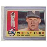 Whitey Ford 1960 Topps #35 - New York Yankees Vintage Baseball Card Whitey Ford 1960 Topps #35 - New York Yankees Vintage Baseball Card