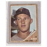 Jim Kaat 1962 Topps #21 - Minnesota Twins Vintage Baseball Card Jim Kaat 1962 Topps #21 - Minnesota Twins Vintage Baseball Card
