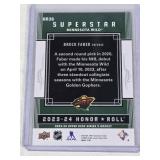 Brock Faber Rookie 2023-24 Upper Deck Honor Roll #HR36 - Minnesota Wild Hockey Card Brock Faber Rookie 2023-24 Upper Deck Honor Roll #HR36 - Minnesota Wild Hockey Card