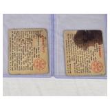 Lot of 2 Baseball Cards Featuring George Vico and Monte Kennedy from 1950 Bowman Series. Lot of 2 Baseball Cards Featuring George Vico and Monte Kennedy from 1950 Bowman Series.