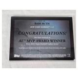 Babe Ruth 2023 Topps AL MVP Award Winner Commemorative Medallion - New York Yankees Baseball Card Babe Ruth 2023 Topps AL MVP Award Winner Commemorative Medallion - New York Yankees Baseball Card