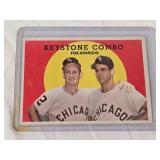 Nellie Fox and Luis Aparicio 1959 Topps #408 - Chicago White Sox Vintage Baseball Card Nellie Fox and Luis Aparicio 1959 Topps #408 - Chicago White Sox Vintage Baseball Card