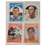 Lot of 9 Vintage Baseball Cards From the Late 1950s Featuring Alex Grammas, Billy Harrell, Gene Baker, and Others - Includes Players from St. Louis Cardinals, Chicago White Sox, Detroit Tigers, and Mo Lot of 9 Vintage Baseball Cards From the Late 1950s Featuring Alex Grammas, Billy Harrell, Gene Baker, and Others - Includes Players from St. Louis Cardinals, Chicago White Sox, Detroit Tigers, and Mo