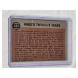 Babe Ruth 1962 Topps Babe Ruth Special Twilight Years #141 - New York Yankees Vintage Baseball Card Babe Ruth 1962 Topps Babe Ruth Special Twilight Years #141 - New York Yankees Vintage Baseball Card