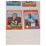 Lot of 22 Vintage 1971 Topps Football Cards Featuring Players Like Mike Lucci, Bobby Bell, and Terry Hanratty Lot of 22 Vintage 1971 Topps Football Cards Featuring Players Like Mike Lucci, Bobby Bell, and Terry Hanratty