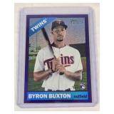 Byron Buxton Rookie 2015 Topps Heritage Purple Refractor #724 - Minnesota Twins Baseball Card Byron Buxton Rookie 2015 Topps Heritage Purple Refractor #724 - Minnesota Twins Baseball Card