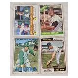 Lot of 4 Vintage Baseball Cards Featuring Orlando Cepeda, Luis Aparicio, and Jim Hunter. Includes 1983 Leaders Stolen Base Leaders Card. Lot of 4 Vintage Baseball Cards Featuring Orlando Cepeda, Luis Aparicio, and Jim Hunter. Includes 1983 Leaders Stolen Base Leaders Card.