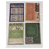 Lot of 4 Vintage Baseball Cards Featuring Orlando Cepeda, Luis Aparicio, and Jim Hunter. Includes 1983 Leaders Stolen Base Leaders Card. Lot of 4 Vintage Baseball Cards Featuring Orlando Cepeda, Luis Aparicio, and Jim Hunter. Includes 1983 Leaders Stolen Base Leaders Card.