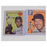 Lot of 2 1954 Topps Featuring Clem Labine and Bobby Adams - Brooklyn Dodgers and Cincinnati Redlegs Vintage Baseball Cards Lot of 2 1954 Topps Featuring Clem Labine and Bobby Adams - Brooklyn Dodgers and Cincinnati Redlegs Vintage Baseball Cards