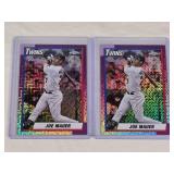 Lot of 2 Joe Mauer Topps Chrome Mojo Refractors Lot of 2 Joe Mauer Topps Chrome Mojo Refractors