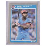 Kirby Puckett Rookie 1985 Fleer #286 - Minnesota Twins Baseball Card Kirby Puckett Rookie 1985 Fleer #286 - Minnesota Twins Baseball Card