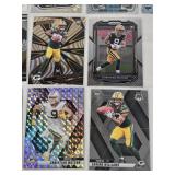 Lot of Green Bay Packers Football Cards Featuring Jordan Love, Christian Watson, Matthew Golden Rookie, Brett Farve and Others with Inserts Lot of Green Bay Packers Football Cards Featuring Jordan Love, Christian Watson, Matthew Golden Rookie, Brett Farve and Others with Inserts