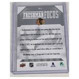 Connor Bedard Rookie 2023-24 SP Authentic Freshman Focus #FF-1 - Chicago Blackhawks Hockey Card Connor Bedard Rookie 2023-24 SP Authentic Freshman Focus #FF-1 - Chicago Blackhawks Hockey Card