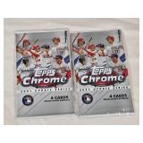 Lot of 2 Unopened Topps Chrome 2021 Update Series Baseball Card Packs Lot of 2 Unopened Topps Chrome 2021 Update Series Baseball Card Packs