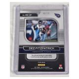 Dez Fitzpatrick Rookie 2021 Panini Spectra Monumental Memorabilia Jumbo Relic Prizm #MM-DF and Numbered 48/75 - Tennessee Titans Football Card Dez Fitzpatrick Rookie 2021 Panini Spectra Monumental Memorabilia Jumbo Relic Prizm #MM-DF and Numbered 48/75 - Tennessee Titans Football Card