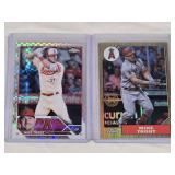 Lot of 2 Mike Trout Baseball Cards Both Topps Chrome Refractors Lot of 2 Mike Trout Baseball Cards Both Topps Chrome Refractors