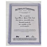 Ronald Acuna Jr. 2025 Topps Allen & Ginter Memorabilia Relic #AGR-RA - Atlanta Braves Baseball Card Ronald Acuna Jr. 2025 Topps Allen & Ginter Memorabilia Relic #AGR-RA - Atlanta Braves Baseball Card