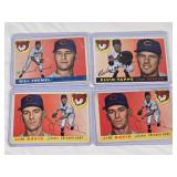 Lot of 4 Chicago Cubs Vintage Baseball Cards From 1955 Featuring Bill Tremel, Elvin Tappe, and Jim Davis Lot of 4 Chicago Cubs Vintage Baseball Cards From 1955 Featuring Bill Tremel, Elvin Tappe, and Jim Davis