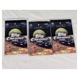 Lot of 3 Unopened Packs of 2021 Topps Chrome Tennis Lot of 3 Unopened Packs of 2021 Topps Chrome Tennis