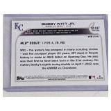 Bobby Witt Jr. Rookie 2022 Topps Rookie Debut #US187 - Kansas City Royals Baseball Card Bobby Witt Jr. Rookie 2022 Topps Rookie Debut #US187 - Kansas City Royals Baseball Card