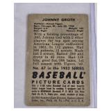 Johnny Groth 1952 Bowman #67 - Detroit Tigers Vintage Baseball Card Johnny Groth 1952 Bowman #67 - Detroit Tigers Vintage Baseball Card