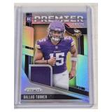 Dallas Turner Rookie 2024 Panini Prizm Premier Jerseys Relic #PJ-DTR - Minnesota Vikings Football Card Dallas Turner Rookie 2024 Panini Prizm Premier Jerseys Relic #PJ-DTR - Minnesota Vikings Football Card