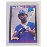 Ken Griffey Jr. Rookie 1989 Donruss Rated Rookie #33 - Seattle Mariners Baseball Card Ken Griffey Jr. Rookie 1989 Donruss Rated Rookie #33 - Seattle Mariners Baseball Card